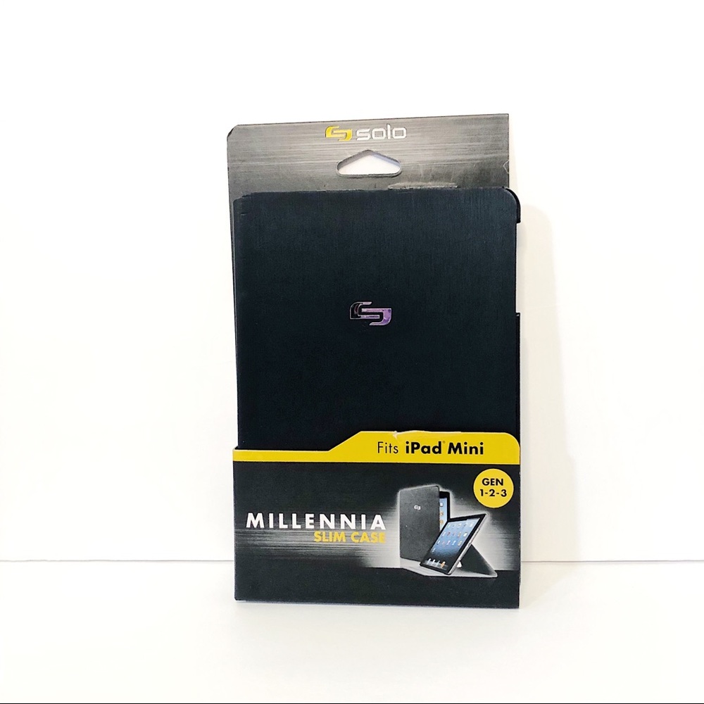 iPad Mini Case Black Fits Generations 1,2,3